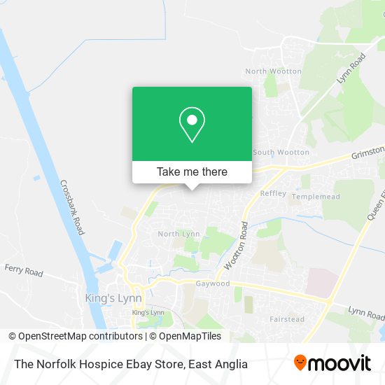 The Norfolk Hospice Ebay Store map