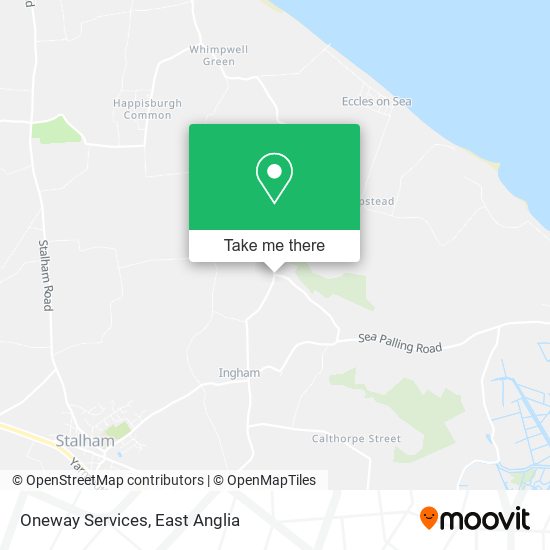 Oneway Services map
