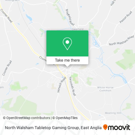 North Walsham Tabletop Gaming Group map