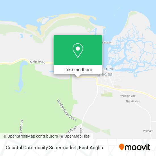 Coastal Community Supermarket map