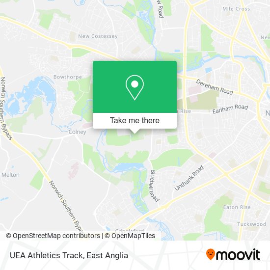 UEA Athletics Track map