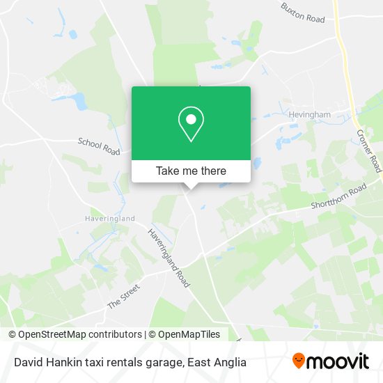 David Hankin taxi rentals garage map