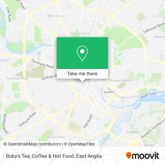 Ruby's Tea, Coffee & Hot Food map
