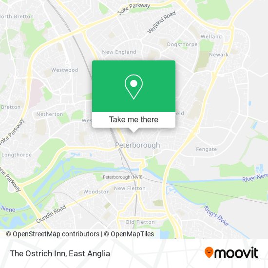 The Ostrich Inn map