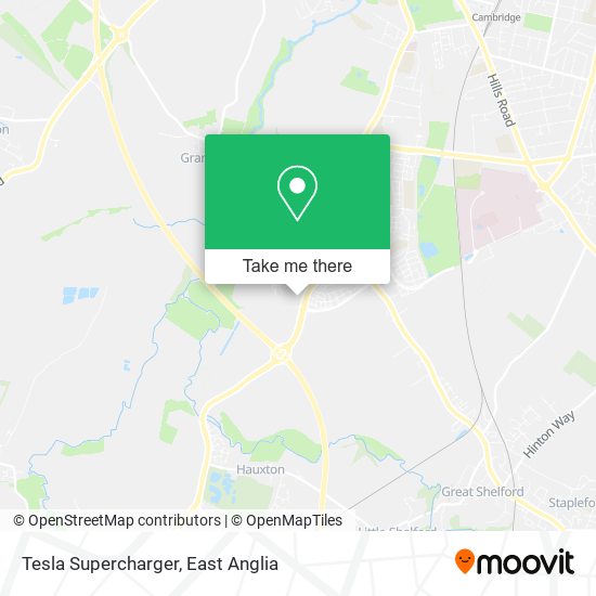 Tesla Supercharger map