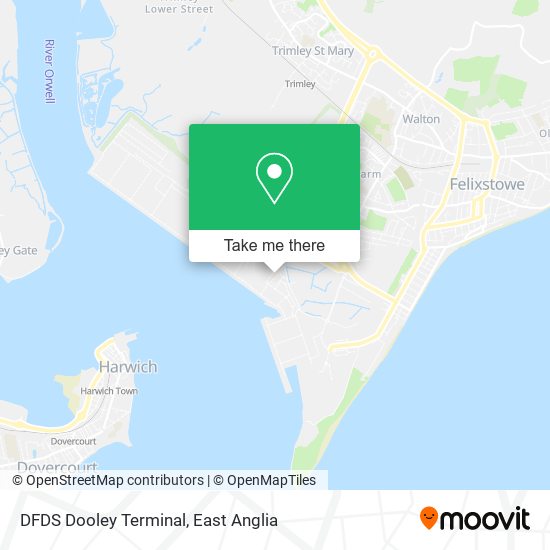 DFDS Dooley Terminal map