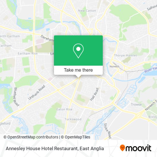 Annesley House Hotel Restaurant map