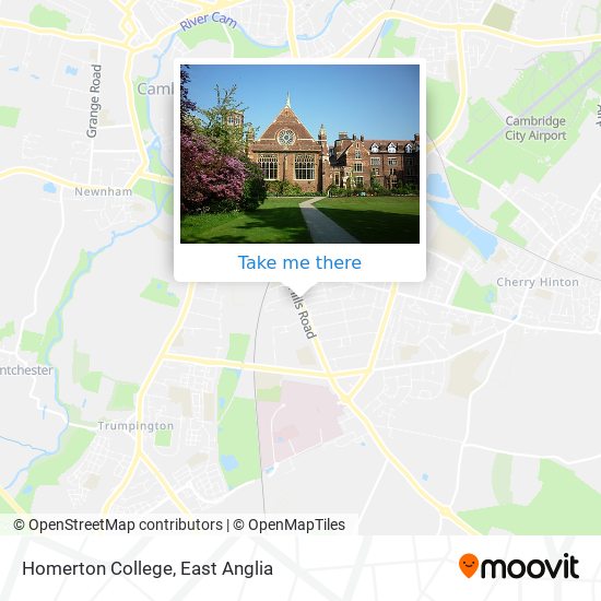 Homerton College map