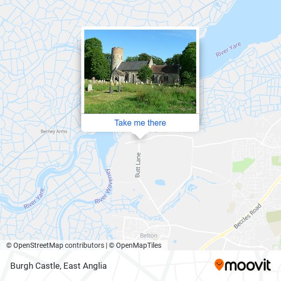 Burgh Castle map