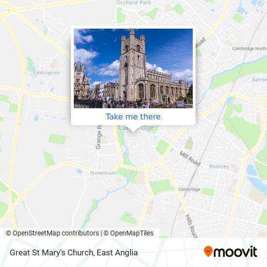 Great St Mary's Church map