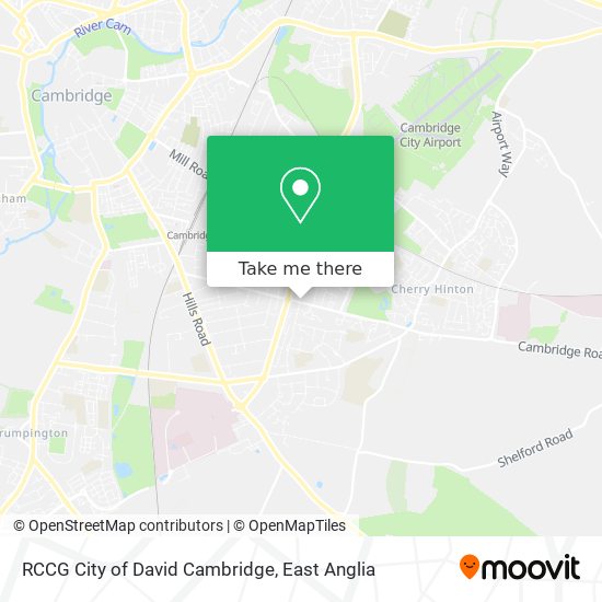 RCCG City of David Cambridge map