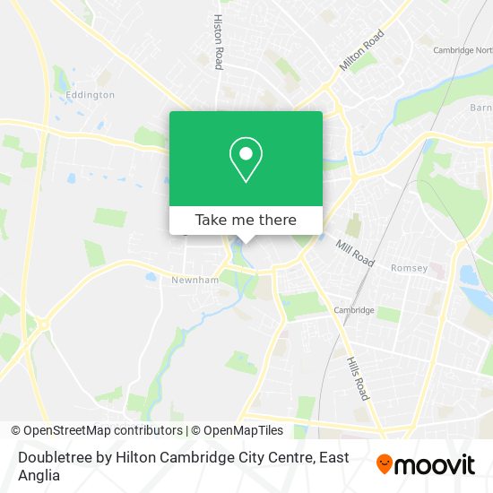 Doubletree by Hilton Cambridge City Centre map