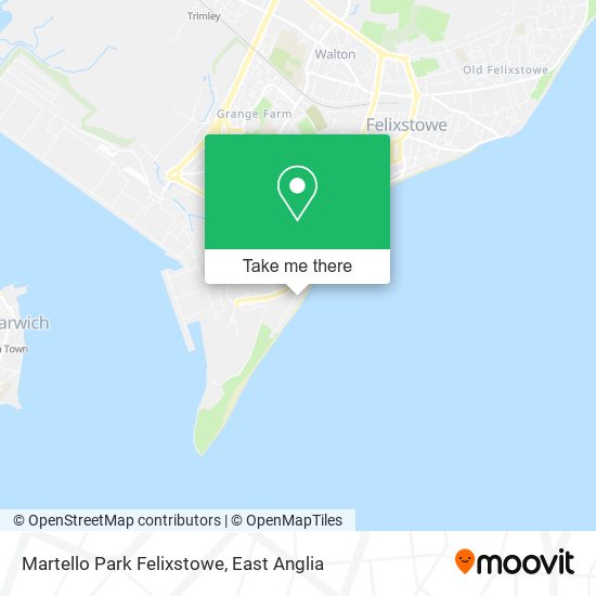 Martello Park Felixstowe map