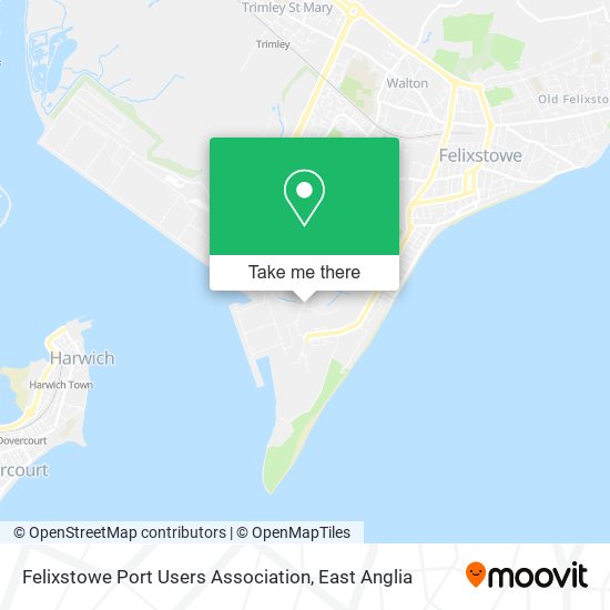 Felixstowe Port Users Association map