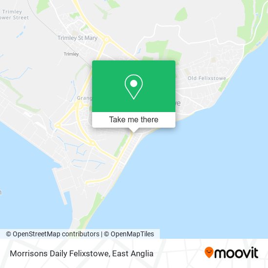 Morrisons Daily Felixstowe map