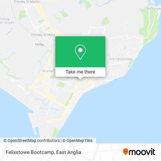 Felixstowe Bootcamp map