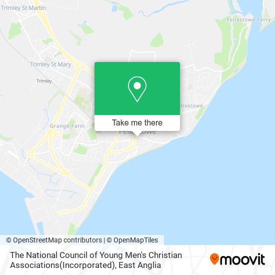 The National Council of Young Men's Christian Associations(Incorporated) map