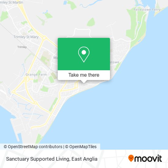 Sanctuary Supported Living map