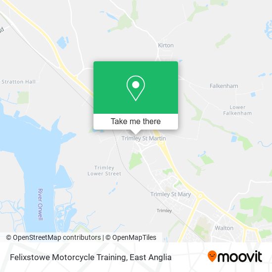 Felixstowe Motorcycle Training map