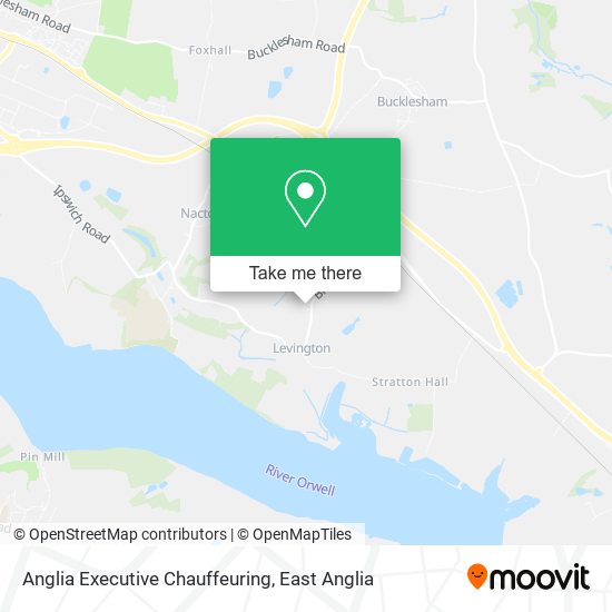 Anglia Executive Chauffeuring map