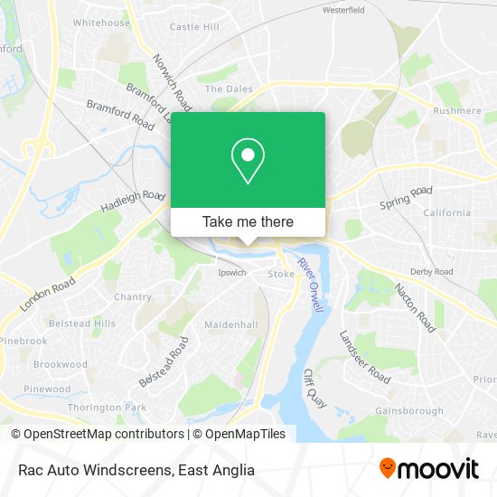 Rac Auto Windscreens map