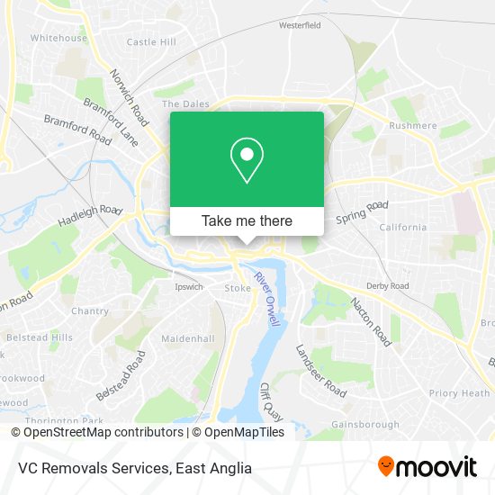 VC Removals Services map