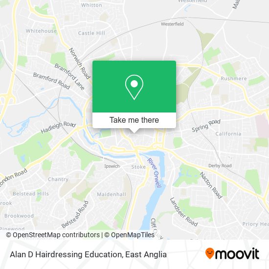 Alan D Hairdressing Education map