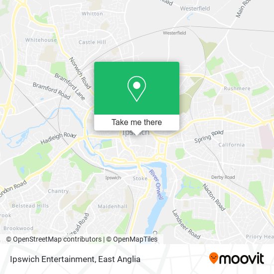 Ipswich Entertainment map