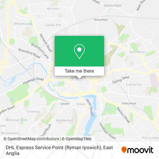 DHL Express Service Point (Ryman Ipswich) map