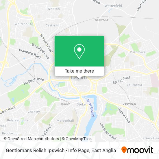 Gentlemans Relish Ipswich - Info Page map