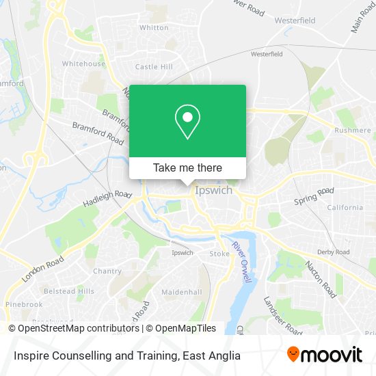 Inspire Counselling and Training map
