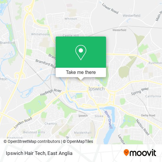 Ipswich Hair Tech map