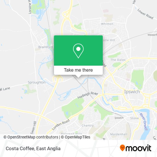 Costa Coffee map