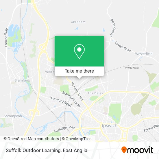 Suffolk Outdoor Learning map