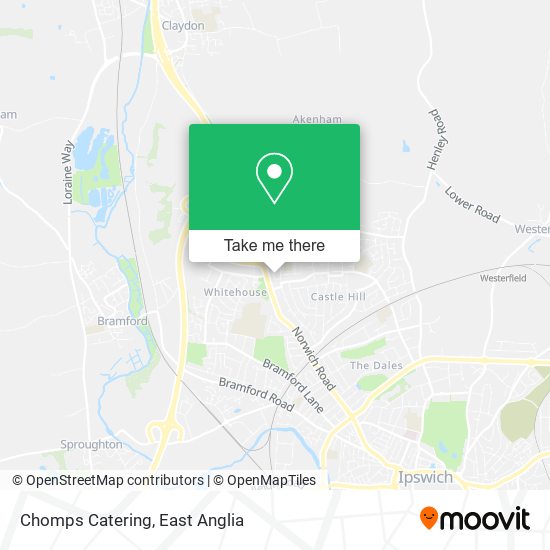 Chomps Catering map