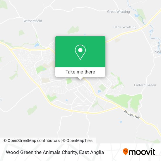 Wood Green the Animals Charity map