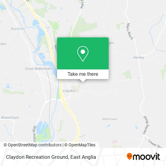 Claydon Recreation Ground map