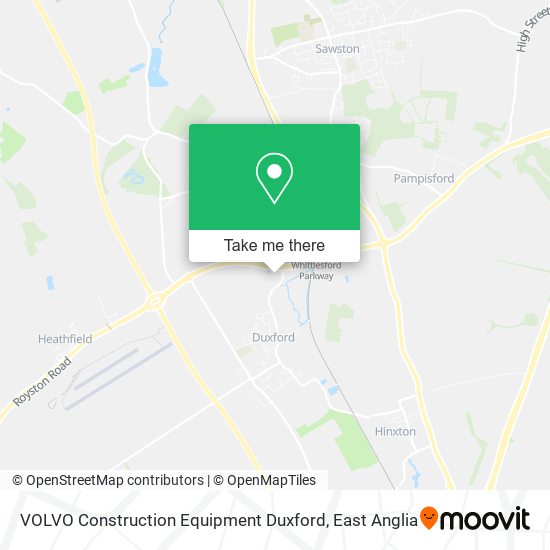VOLVO Construction Equipment Duxford map