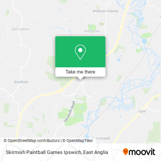 Skirmish Paintball Games Ipswich map