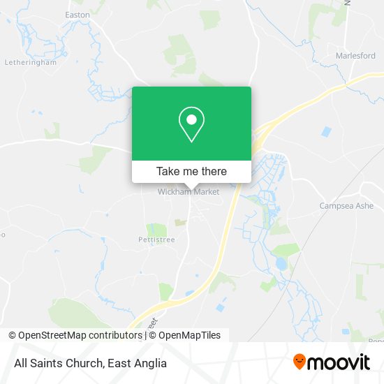 All Saints Church map