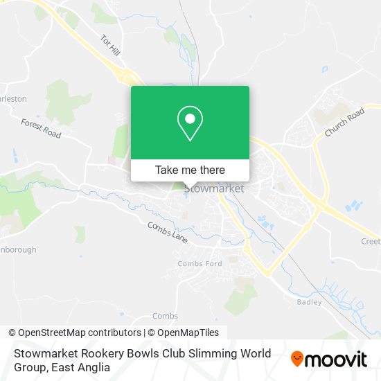 Stowmarket Rookery Bowls Club Slimming World Group map