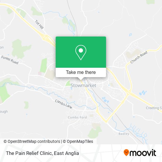 The Pain Relief Clinic map