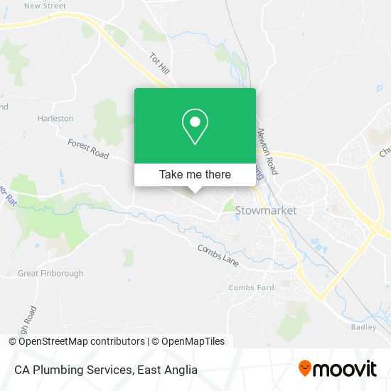 CA Plumbing Services map