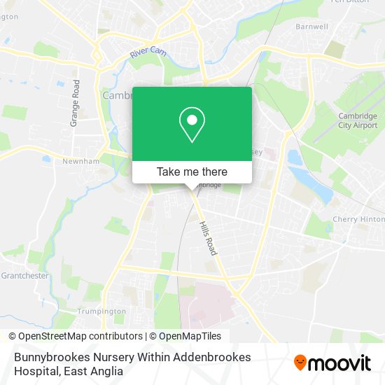 Bunnybrookes Nursery Within Addenbrookes Hospital map