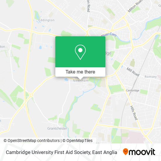 Cambridge University First Aid Society map