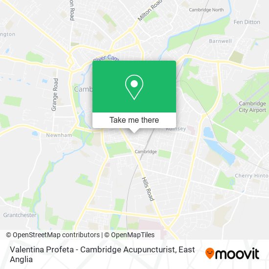 Valentina Profeta - Cambridge Acupuncturist map