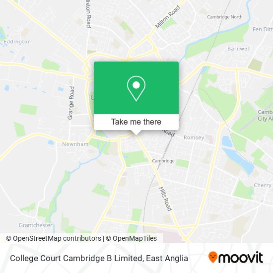 College Court Cambridge B Limited map