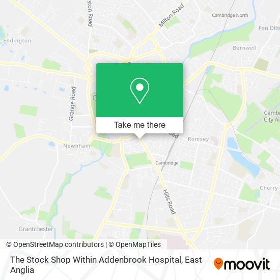The Stock Shop Within Addenbrook Hospital map