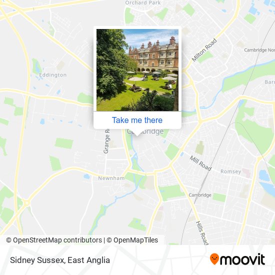 Sidney Sussex map