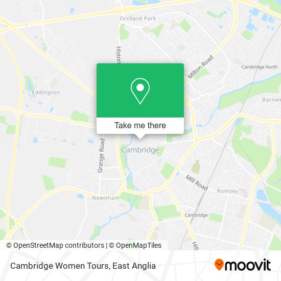 Cambridge Women Tours map